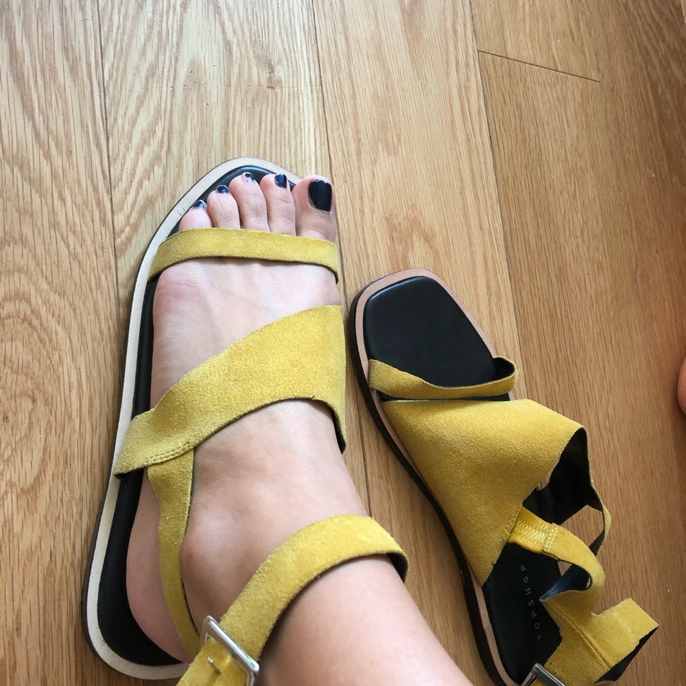 Top shop sandals mustard